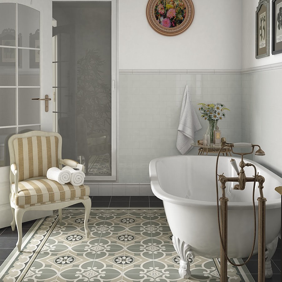 Victorian Style Charlotte Decorative Porcelain Tile Nick Decorative Porcelain Tile